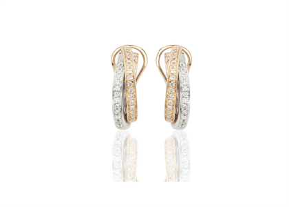 Dual Tone Plated | Clip Earrings